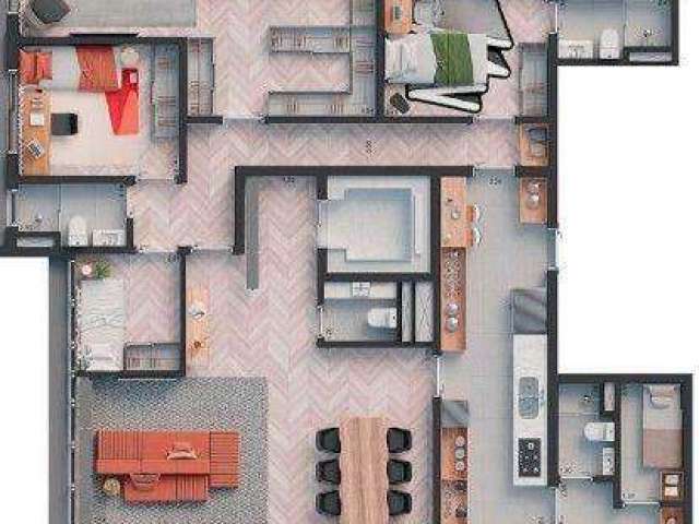 Apartamento com 3 dormitórios à venda, 209 m² por R$ 6.517.804,13 - Jardins - São Paulo/SP