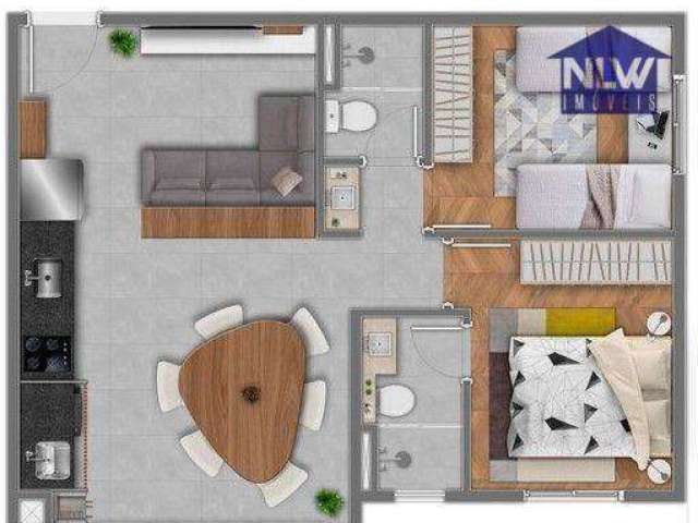 Apartamento com 2 dormitórios à venda, 49 m² por R$ 435.000,00 - Vila Centenário - São Paulo/SP