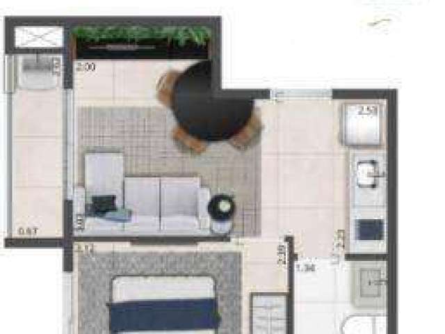 Apartamento com 1 dormitório à venda, 27 m² por R$ 449.594,80 - Indianópolis - São Paulo/SP