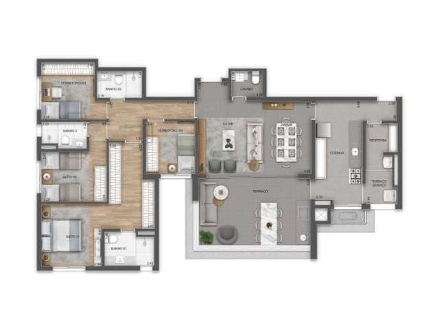 Apartamento à venda, 141 m² por R$ 1.718.080,00 - Mirandópolis - São Paulo/SP