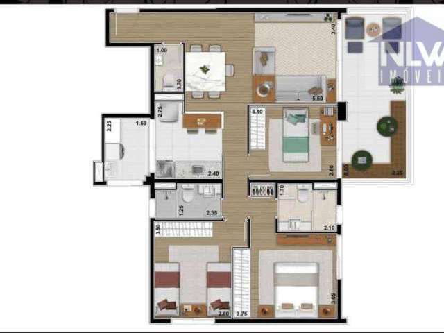 Apartamento com 3 dormitórios à venda, 102 m² por R$ 1.600.000,00 - Alto da Lapa - São Paulo/SP