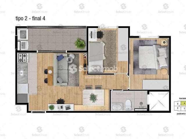 Apartamento NA PLANTA à venda, Vila Humaitá, Santo André, SP