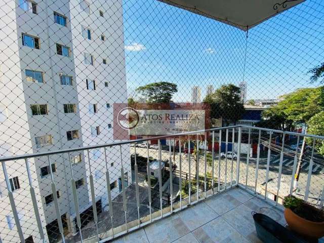 Oportunidade inédita na Vila Mascote, Apartamento com sacada, 3 dormitórios e 1 vaga coberta, 77m² por R$ 510.000, Agende uma visita.