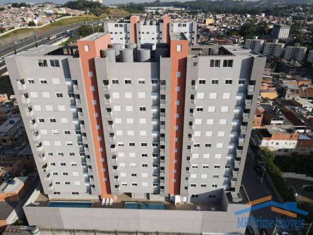 Apartamento novo 37m² com 2 dormitórios no Recanto das Rosas.