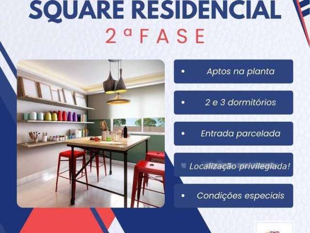 Apartamento Garden c/ 104m², 3 Quartos(1suíte) na planta Square Carapicuíba