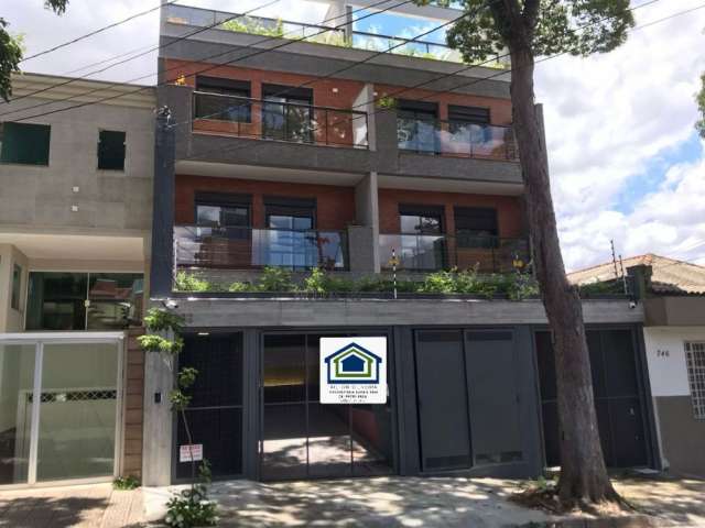 Linda Cobertura para á venda com 106m² com 02 Dormitórios Sendo 01 suíte, no Bairro Jardim - Santo André - SP.