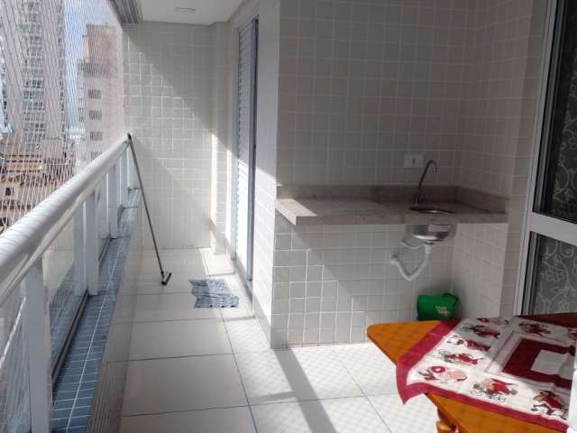 Lindo Apto com 46 m2 á venda, 01 dormitório, Sala, Cozinha Planejada, 01 Vaga na Vila Guilhermina - Praia Grande - SP