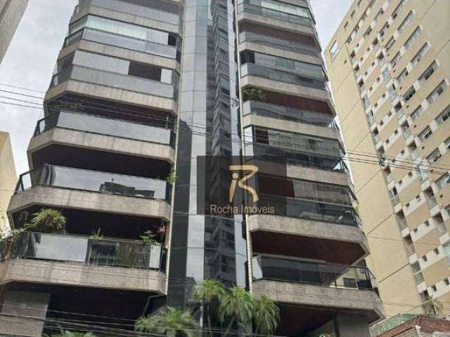 Apartamento com 3 suítes área de lazer completa, 179 m² por R$ 1.800.000 - Gonzaga - Santos/SP