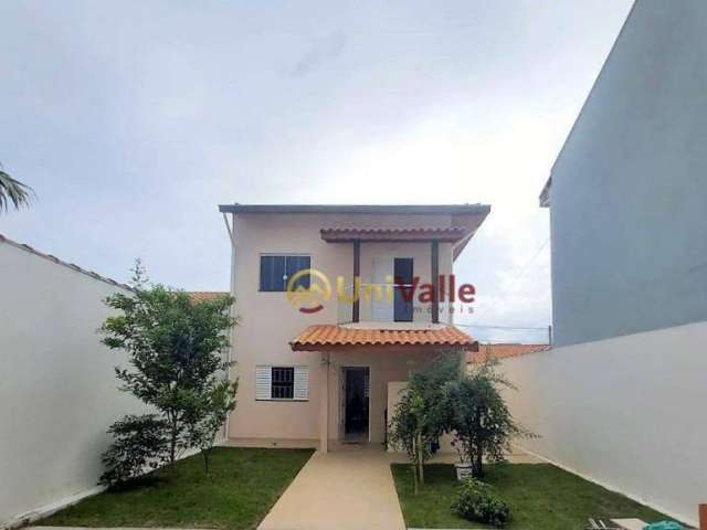 Sobrado aconchegante, com edícula e 4 dormitórios, 200 m² - venda por R$ 550.000 ou aluguel por R$ 2.500/mês - Residencial Esperança - Caçapava/SP