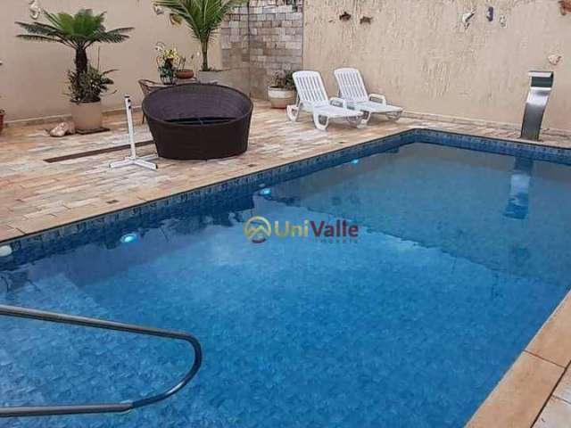 Casa com Piscina e Área de Lazer completa, com 4 dormitórios à venda, 294 m² por R$ 750.000 - Jardim São José - Caçapava/SP