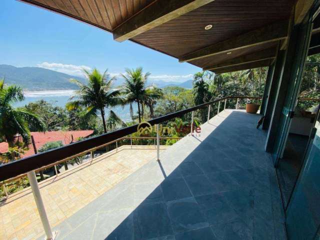 Casa com 5 dormitórios, 650 m² - venda por R$ 5.500.000,00 ou aluguel por R$ 16.200,00/mês - Praia Toninhas - Ubatuba/SP