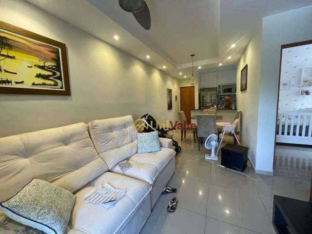 Apartamento com 2 dormitórios à venda, 59 m² por R$ 185.000,00 - Condomínio Petrópolis - Taubaté/SP