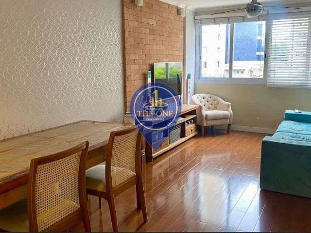 Apartamento de 73m² à venda, Indianópolis, São Paulo, SP 2 dormitório, 2 banheiros, 1 Vaga de Garag