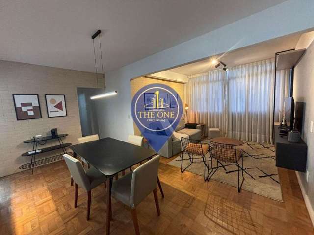 Apartamento com 90m², MOBILIADO, para locação, Jardim Paulista, São Paulo, SP