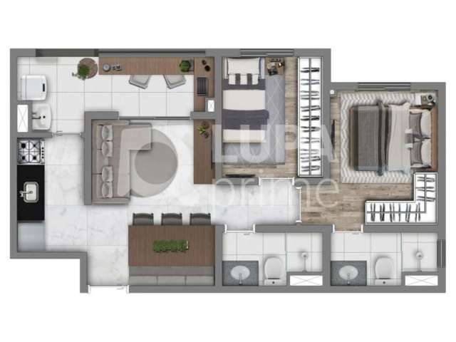 Apartamento com 2 quartos para venda, vila maria baixa, são paulo