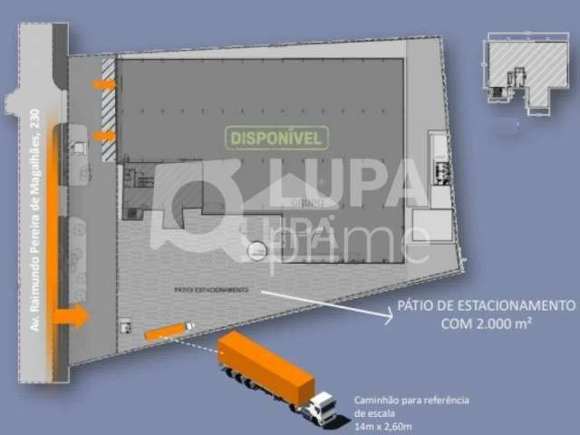 Galpão comercial com 3.155m² para locação, lapa, são paulo