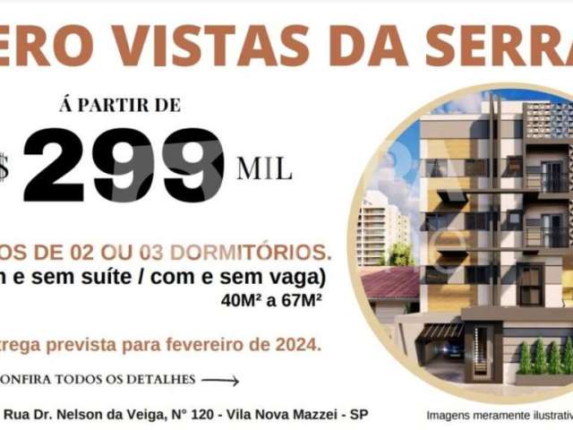 Apartamento com 2 dormitórios á venda na Vila nova Mazzei