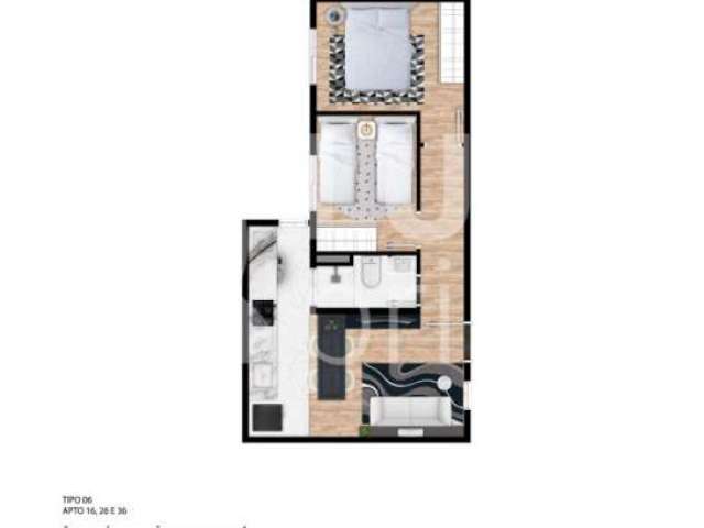 Apartamento com 2 dormitórios de 45m², à venda, ao lado do metrô Jardim São Paulo