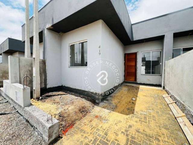 Casa com 2 dormitórios à venda, 46 m² por R$ 239.900 - Vila Rica - Portão/RS