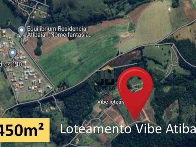 Terreno à venda, 450 m² por R$ 130.000,00 - Boa Vista - Atibaia/SP