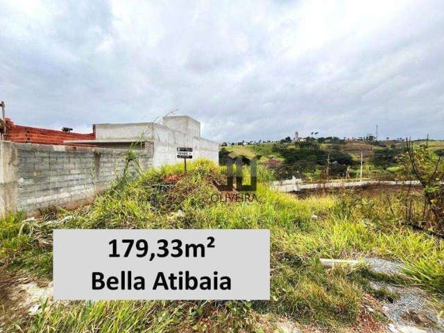 Terreno à venda, 179 m² por R$ 200.000,00 - Bella Atibaia - Atibaia/SP