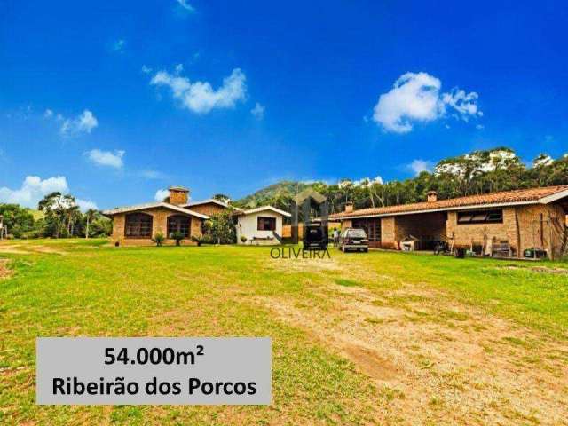 Área à venda, 54000 m² por R$ 6.900.000,00 - Ribeirão dos Porcos - Atibaia/SP