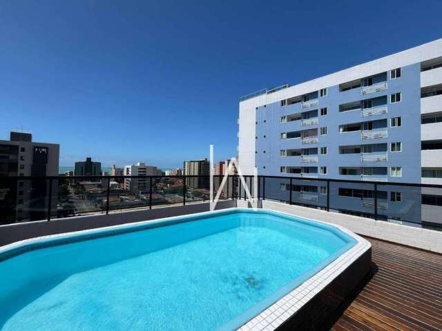 Apartamento com 1 dormitório à venda, 34 m² por R$ 300.000,00 - Cabo Branco - João Pessoa/PB