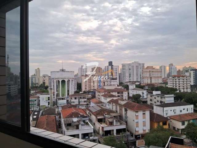 Apartamento à venda no Bairro da Embaré em Santos, com 61m², vaga de garagem demarcada e Salão de festas