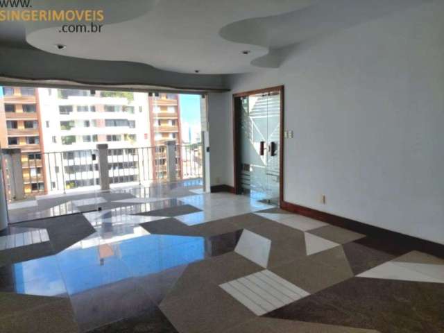 Espetacular apartamento 4 quartos (1 suíte), ampla sala, 10º andar, vista mar parcial, 3 vagas de garagens, 265 m², p/ venda - canela - salvador/ba