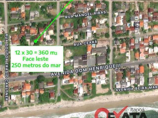 Terreno à venda, 360 m² por R$ 250.000,00 - Sai Mirim - Itapoá/SC