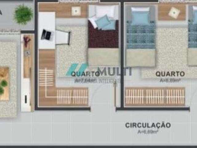 Apartamento novo com 2 dormitórios.