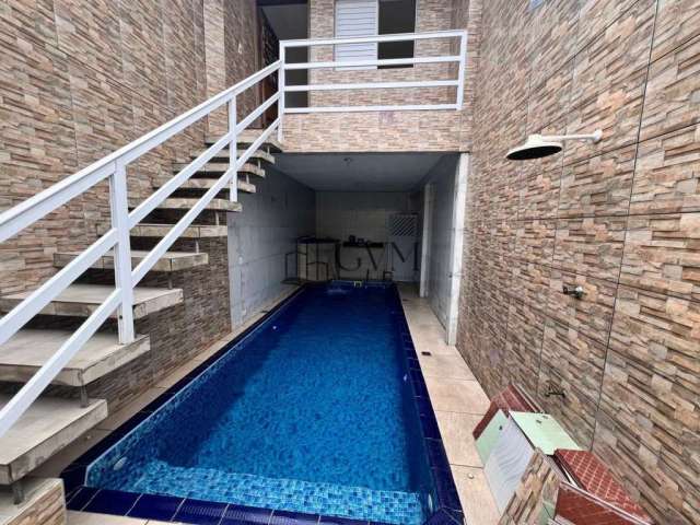 Casa em condomínio fechado com 3 quartos à venda na Rua Paulino Borrelli, 757, Balneário Maracanã, Praia Grande, 101 m2 por R$ 350.000