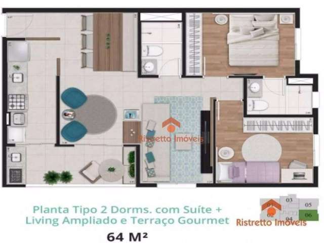 Apartamento Residencial à venda, Jardim das Flores, Osasco - AP1126.