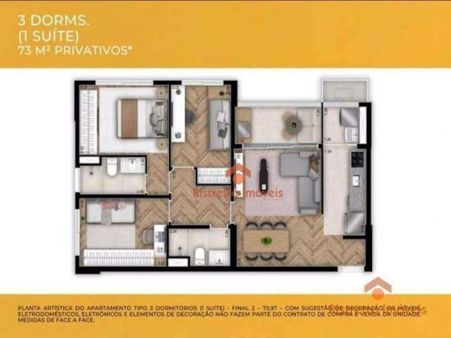 Apartamento Residencial à venda, Jardim Ypê, Osasco - AP3465.