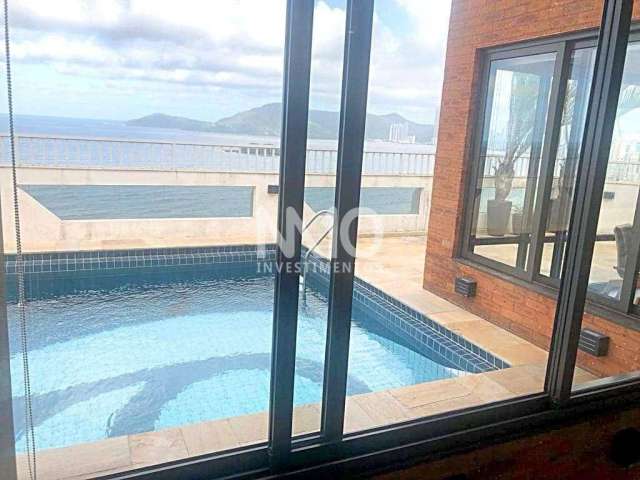 Luxuoso apartamento frente mar com 04 suítes e 03 vagas privativas