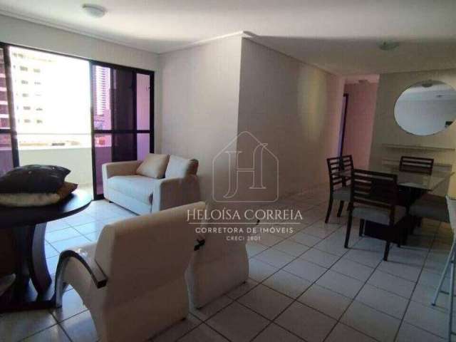 Apartamento com 3 dormitórios para alugar, 110 m² por R$ 3.500,02/mês - Tirol - Natal/RN