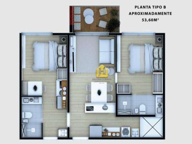 Apartamento com 2 suítes à venda, 53 m² por R$ 428.328 - Petrópolis - Natal/RN