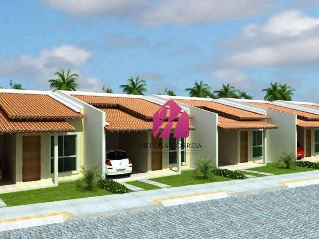 Casa com 2 dormitórios à venda, 75 m² por R$ 200.000,00 - Passagem de Areia - Parnamirim/RN