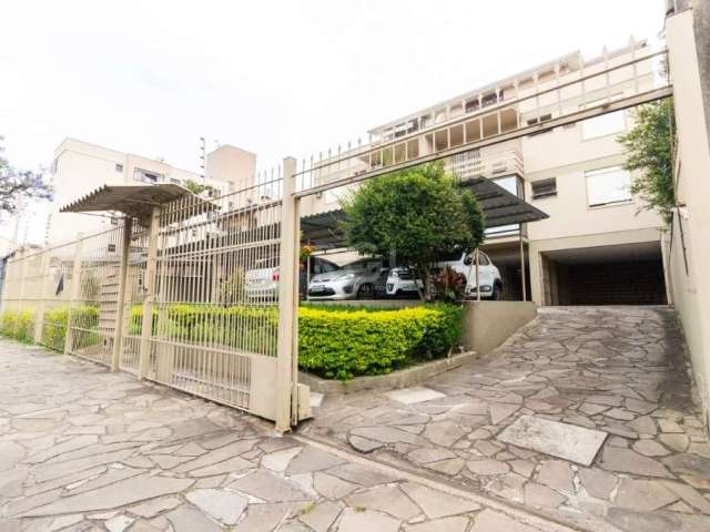 Apartamento de dois dormitórios, Living, banheiro social, cozinha. Garagem escriturada para dois carros. Amplo Terraço coletivo na cobertura com churrasqueira, banheiro apoio para churrasqueira e espa