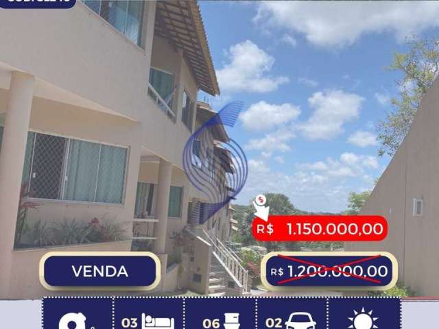 Vendo casa triplex 240 m² | 03 suítes | al mare residencial| patamares i salvador | ba