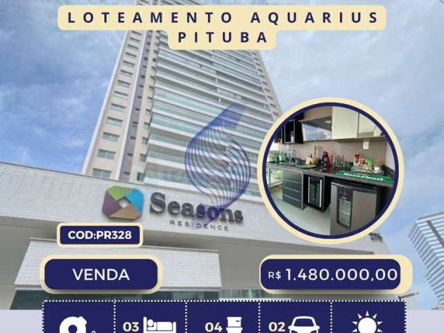 Vendo apartamento 126 m²| 03 suítes|seasons residence|loteamento aquarius|pituba i salvador | ba.