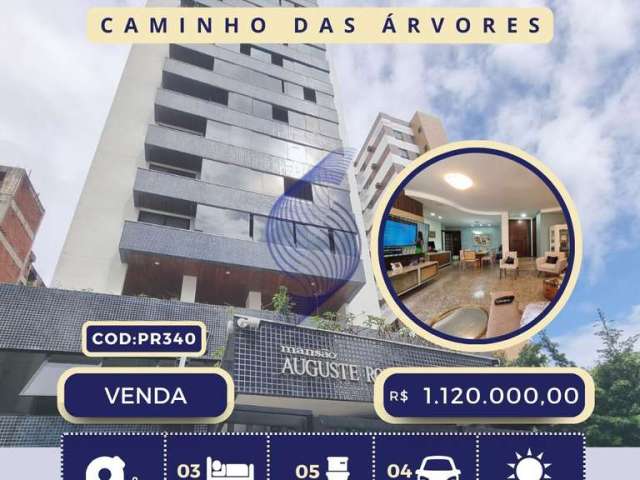 Vendo apartamento | 166 m²| 03 suítes | mansão auguste rodin| caminho das árvores | salvador | ba.