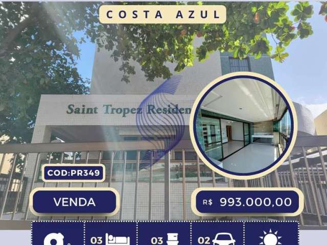 Vendo apartamento 106 m² | 03 quartos | saint tropez residence | costa azul | salvador | bahia