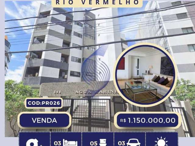 Vendo apartamento 189 m² - 3 suítes – edifício água marinha - rio vermelho – salvador – bahia