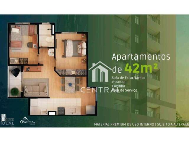 Apartamento lançamento a venda - 42m² - 2 Dormitórios -  Varanda -  Vaga - Vila Rosália Guarulhos/SP