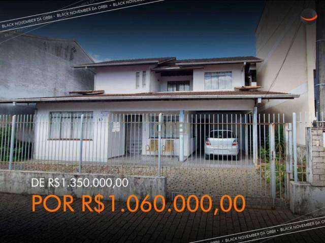 Casa com 6 dormitórios à venda, 180 m² por R$ 1.060.000,00 - Centro - Gaspar/SC