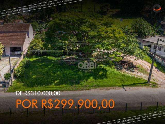 Terreno à venda, 455 m² por R$ 299.900,00 - Bela Vista - Gaspar/SC