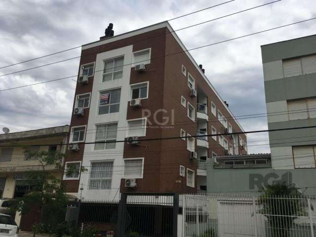 Apartamento de dois dormitórios, living amplo com churrasqueira, cozinha americana, área de serviço e banheiro social. &lt;BR&gt;Aceita financiamento bancário e FGTS