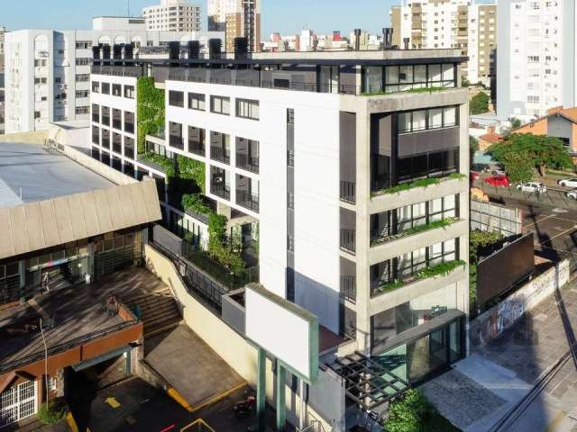 Cobertura Duplex no Bairro Menino Deus com terraço e vaga de garagem, 65m2 privativos. Novo, pronto para morar. O edifício mais disruptivo, inovador e autoral da região. O Praça4 tem alma em cada deta