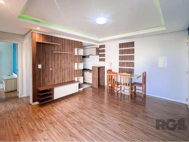 Este acolhedor apartamento de 51,40 m² está localizado no condomínio Igara Park 1, no bairro Igara, em Canoas. O imóvel oferece dois dormitórios bem iluminados, ideais para um casal ou uma pequena fam